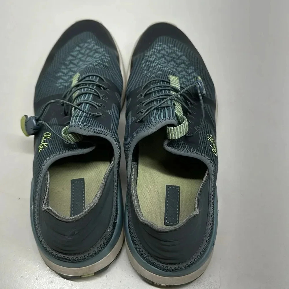 Olukai Miki Trainer Sneakers Shoes Drawstring Athletic Blue Green Women's 8 - Picture 4 of 11